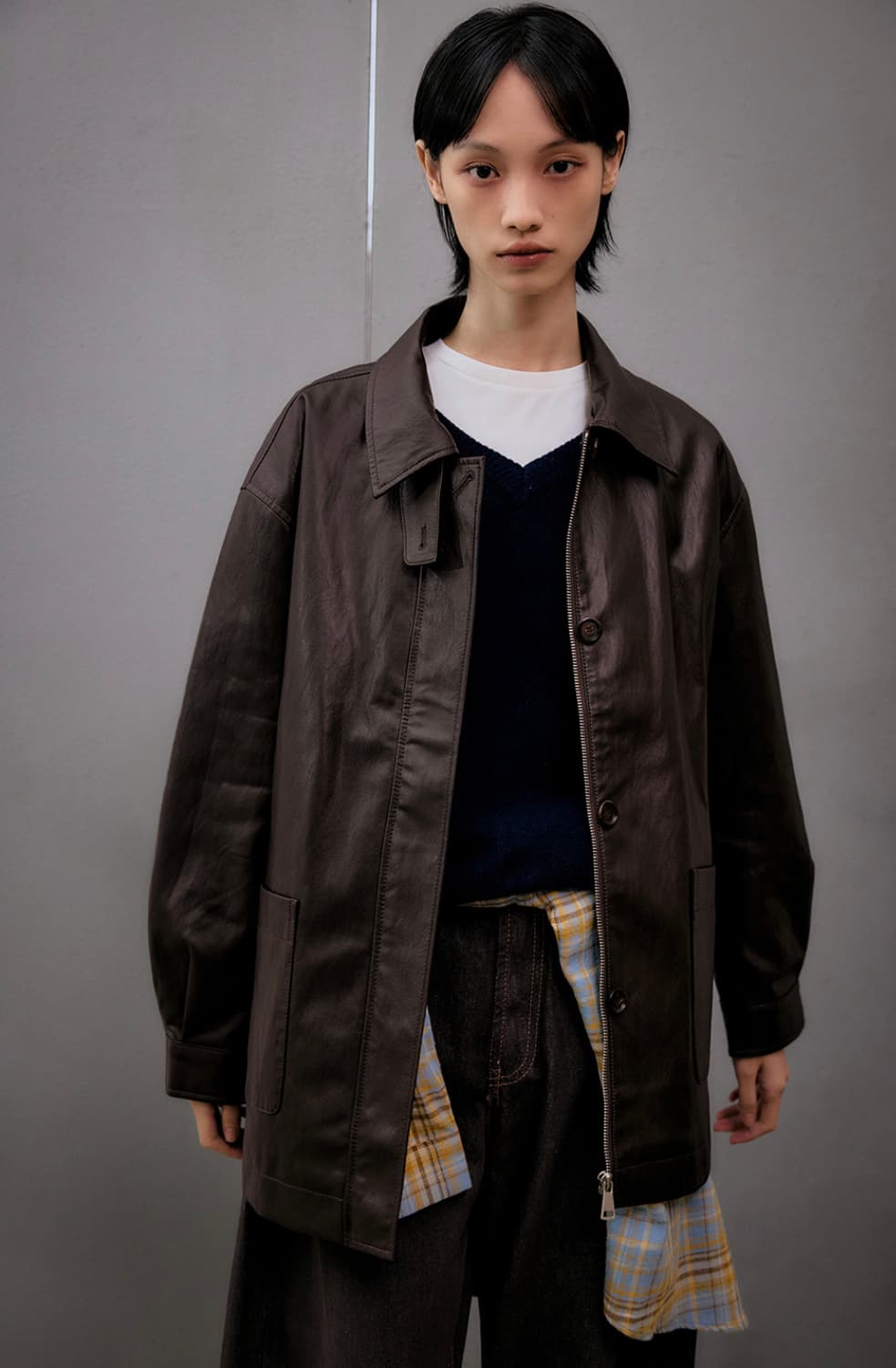 레프트서울 레더 자켓 상품이미지1