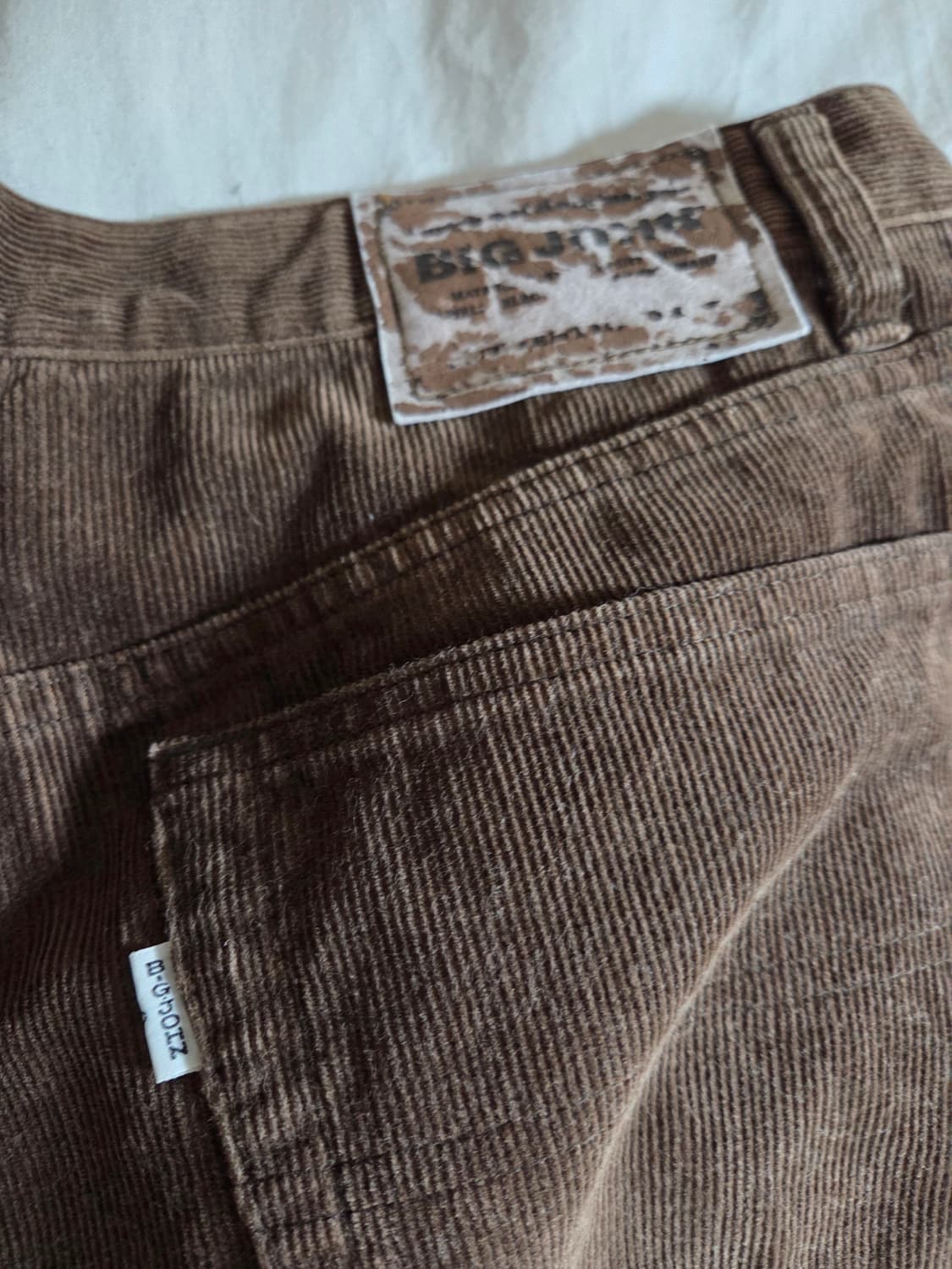 Big john 빅존 브라운 코듀로이 바지 34 상품이미지3