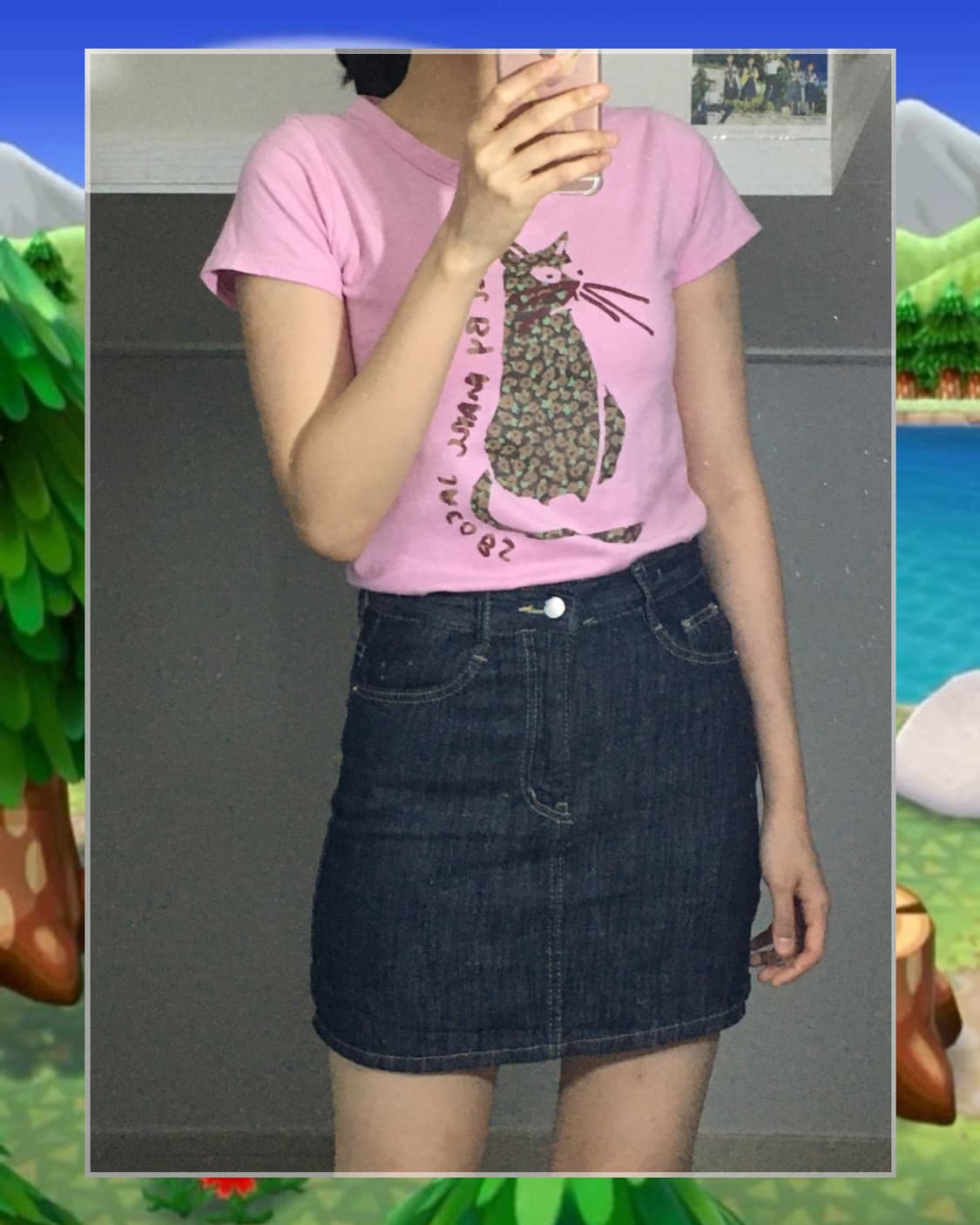 갸루깔•• ✌🏼💖진청 데님 미니 스커트 상품이미지5