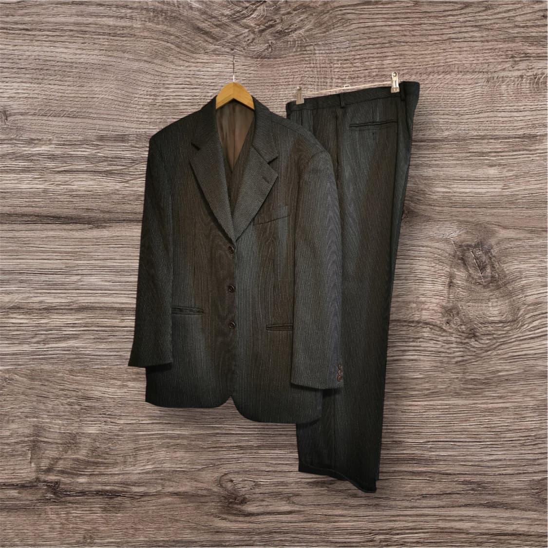 🌂🕴️지안프랑코 페레 | 그레이 스트라이프 3피스 수트 | 신사 상품이미지3