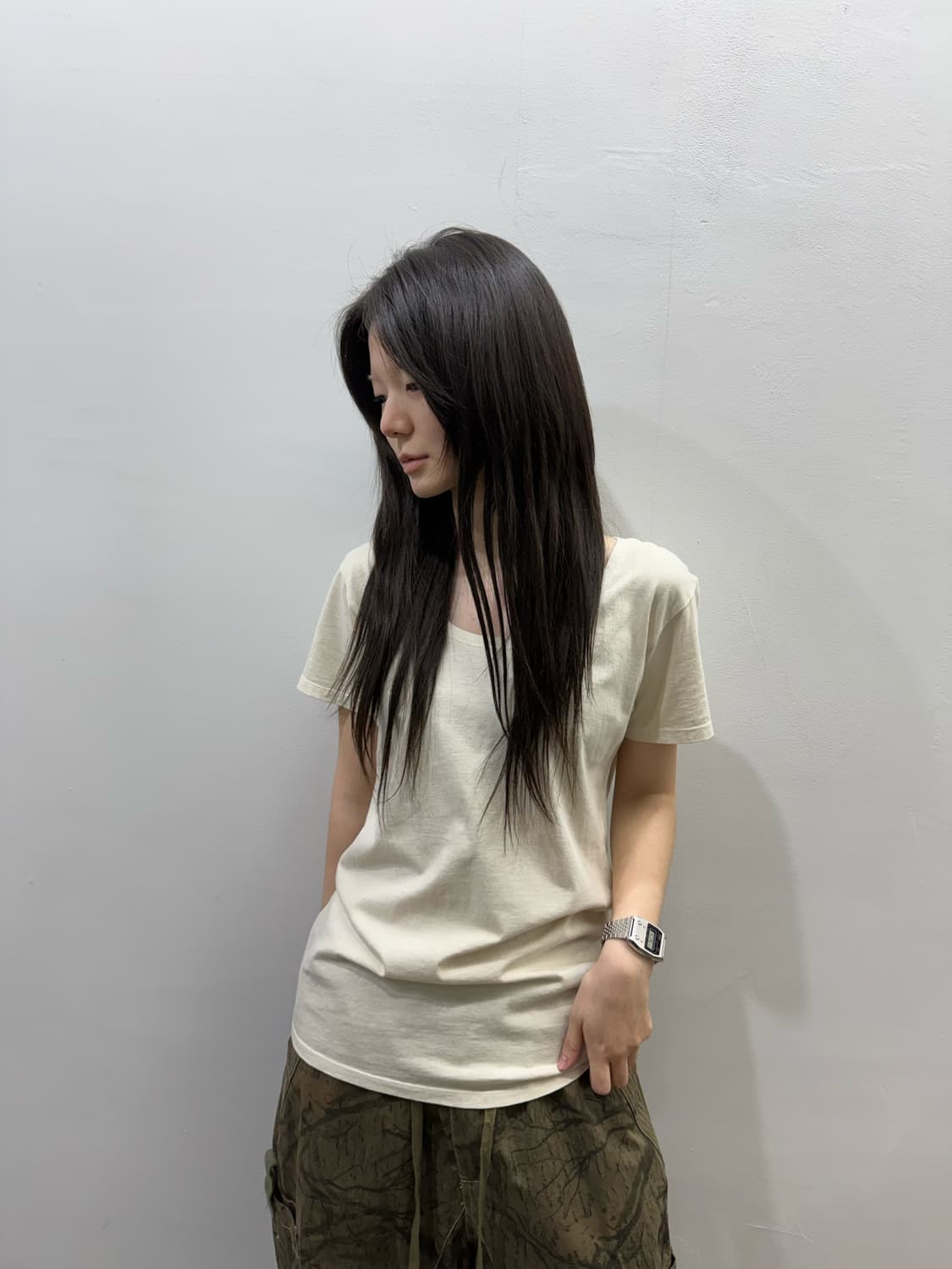 GOA 드림캐쳐 아트워크 베이지 탑 상품이미지7