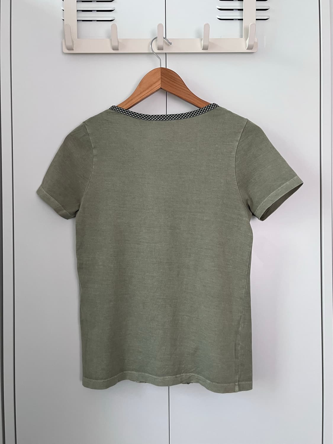 Plaire vie 체크 레이스 바선생 반팔 티셔츠 상품이미지9