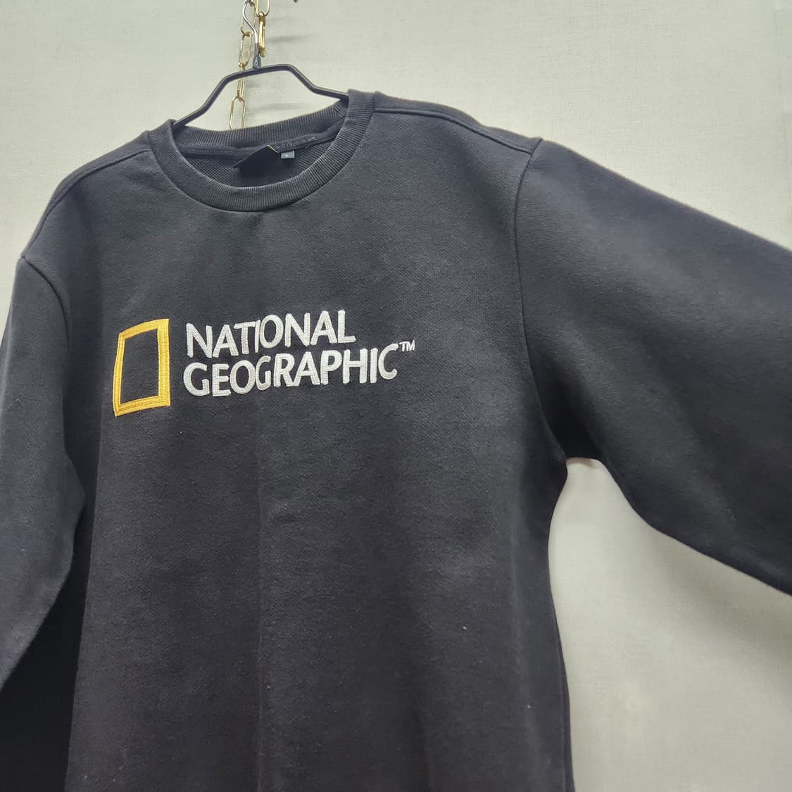 내셔널지오그래픽 빅로고 자수 맨투맨L(L)남여공용 상품이미지3