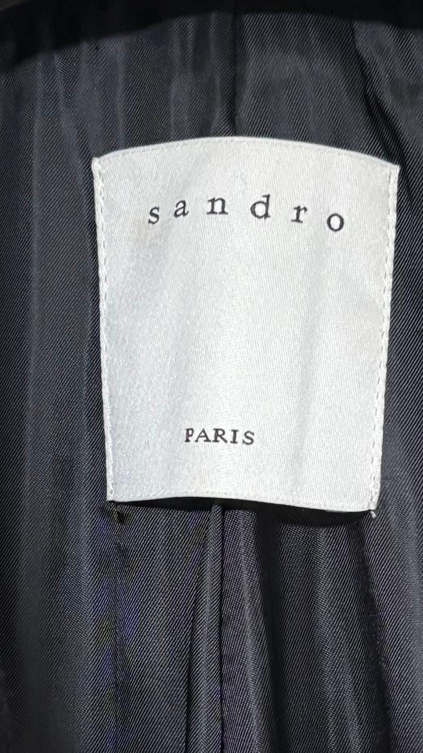 산드로옴므 블랙 더블 코트XL 상품이미지3