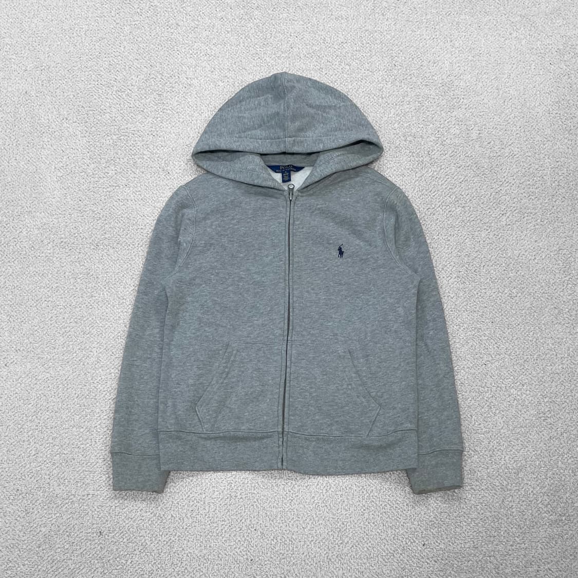 폴로 랄프로렌 포니 로고 후드집업 그레이 상품이미지2