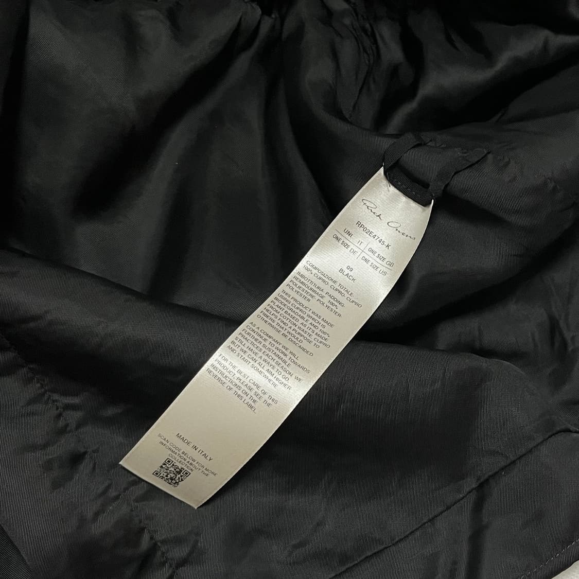 [F]릭오웬스 25fw ZIPFRONT 후드 자켓/블랙 상품이미지4