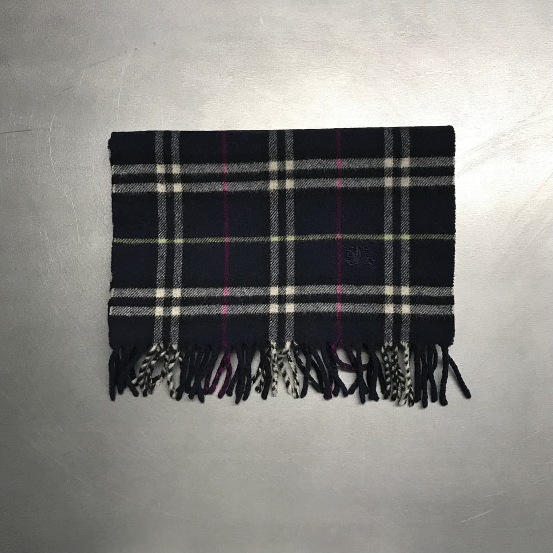 버버리 정품 램스울 머플러 네이비 상품이미지2