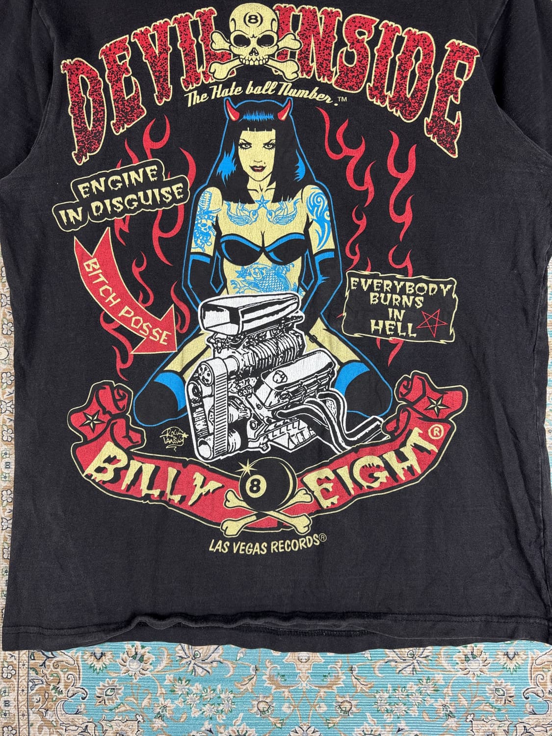 빌리에잇 데빌인사이드 그래픽 티셔츠1602 상품이미지2