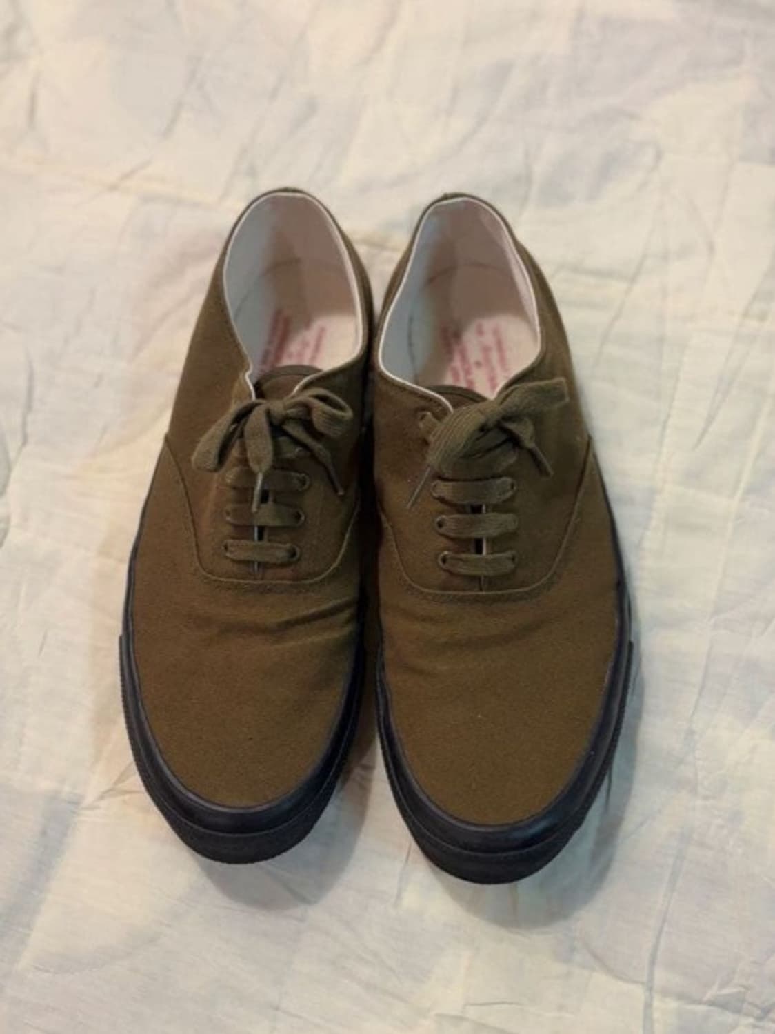 [275] 와쿠와 / 올리브 & 검솔 (1950s 텐트 클로쓰) 상품이미지4