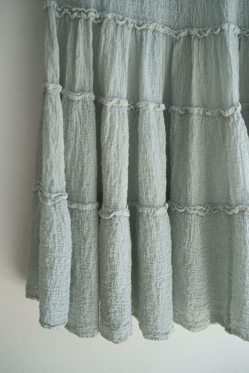 Pale blue cauliflower gather skirt 상품이미지6