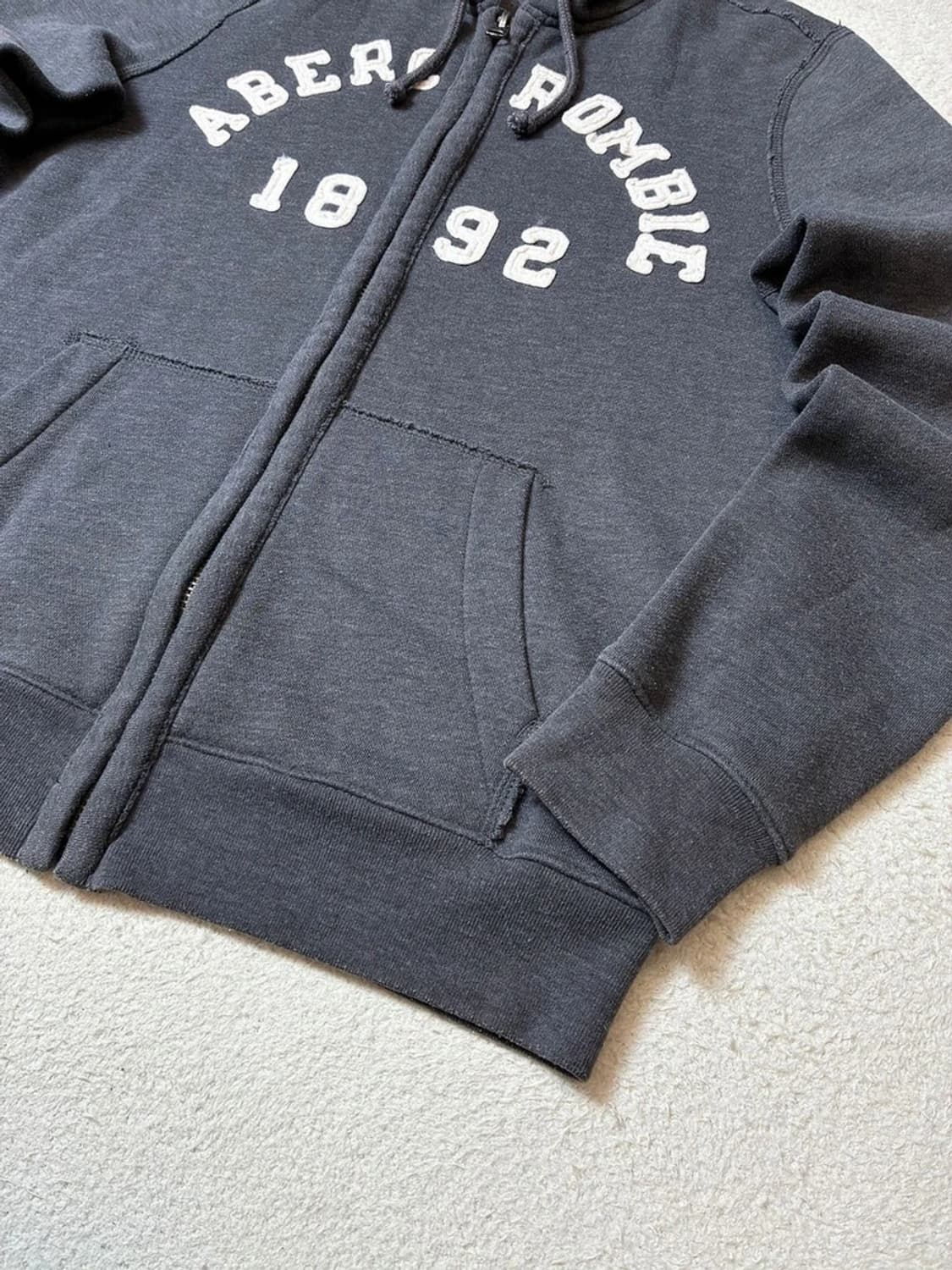 아베크롬비 00's Y2K 자수 로고 후드 집업 PN7054 상품이미지4