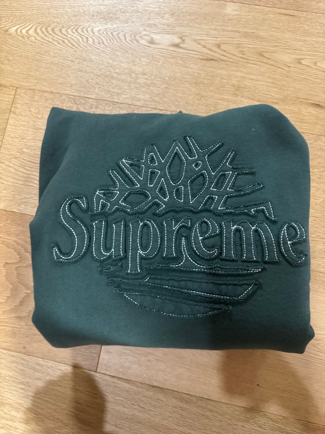 슈프림x팀버랜드 후드 다크그린 m 상품이미지1