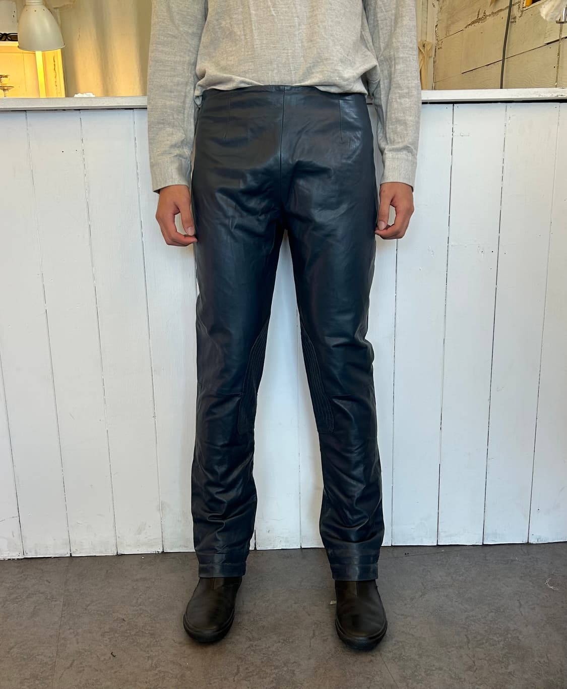 Bally 라이딩 레더팬츠 상품이미지1