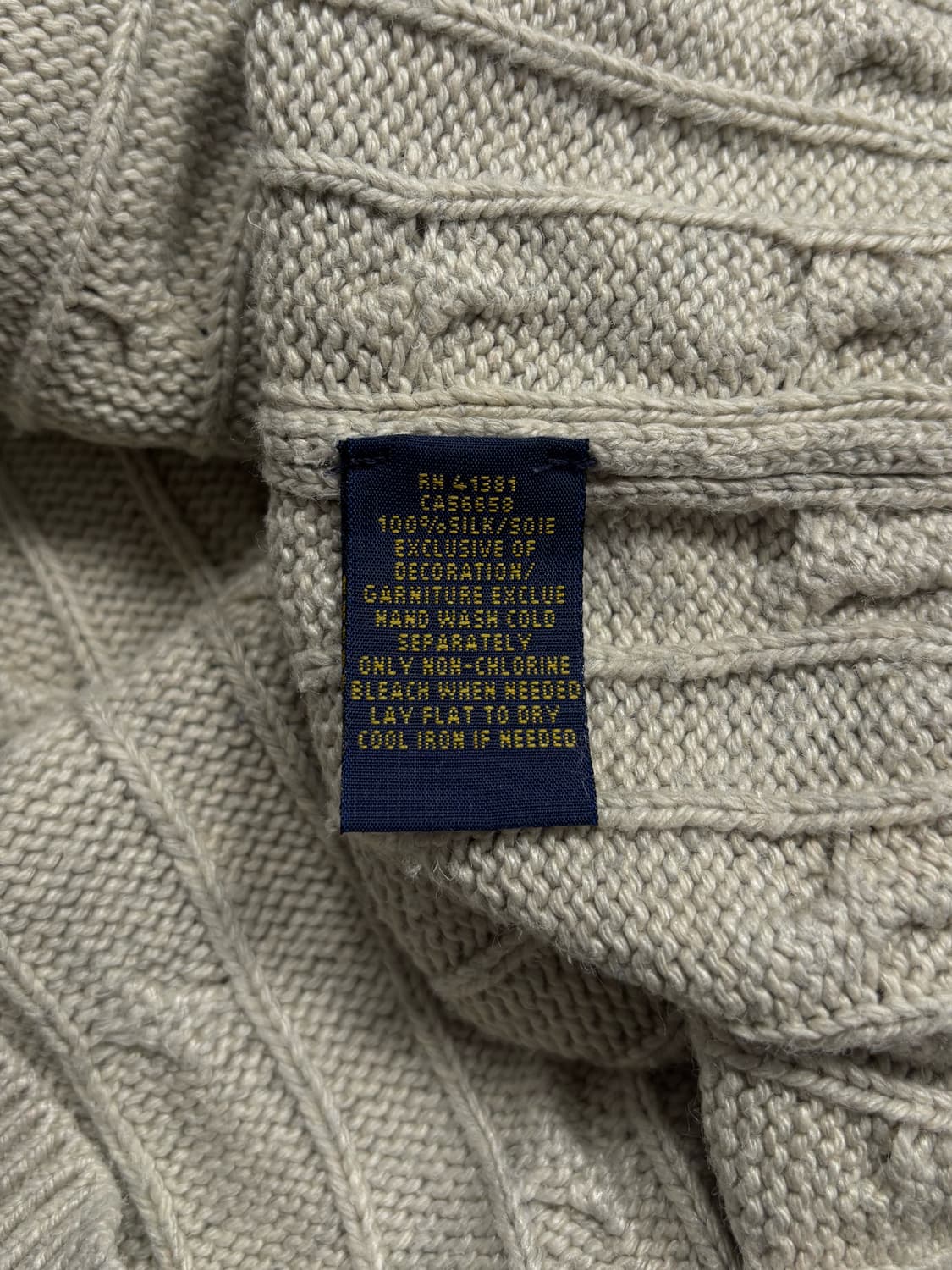 폴로 실크 하프집업 니트 상품이미지7