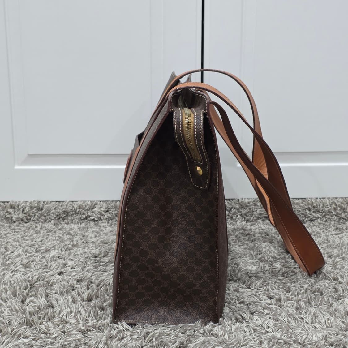 셀린느 빈티지 마카담 브라운 숄더백 쇼퍼백(주우재백) 상품이미지4