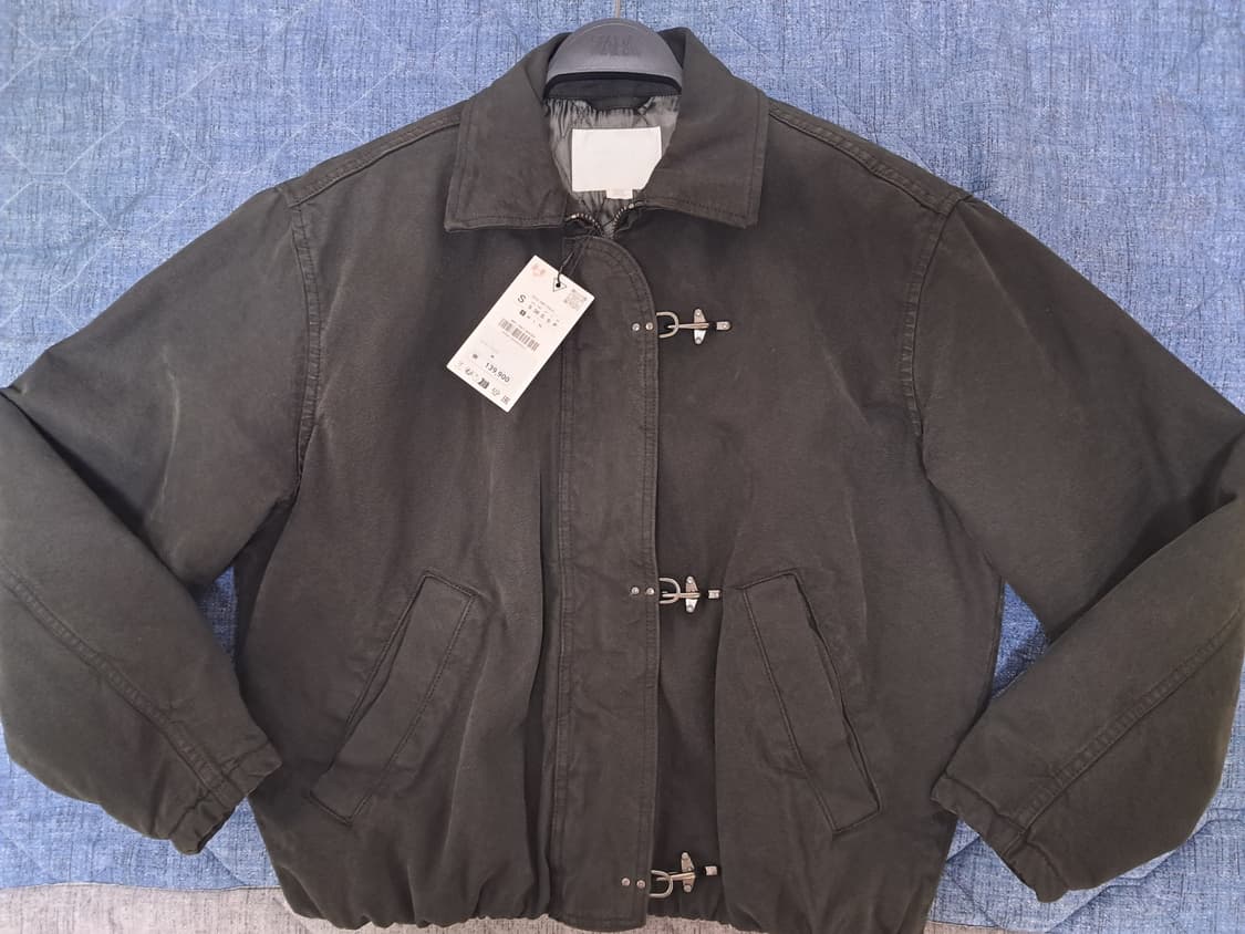 (새상품) 자라 파이어맨 점퍼 그레이컬러 S사이즈 상품이미지1