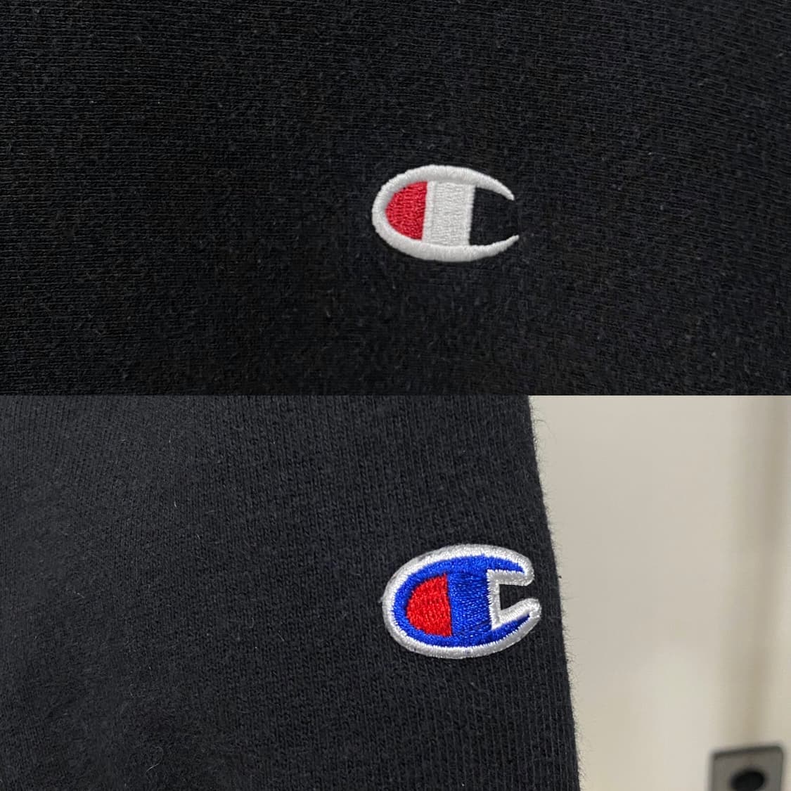 챔피온 리버스위브 기모 맨투맨 블랙 상품이미지4