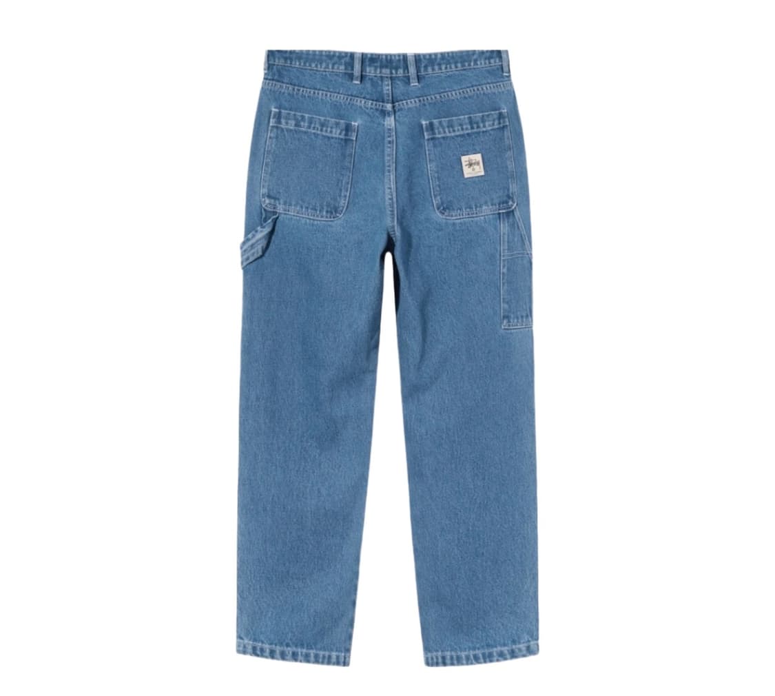 스투시 워크 팬츠 더블니 데님 인디고 블루 상품이미지1