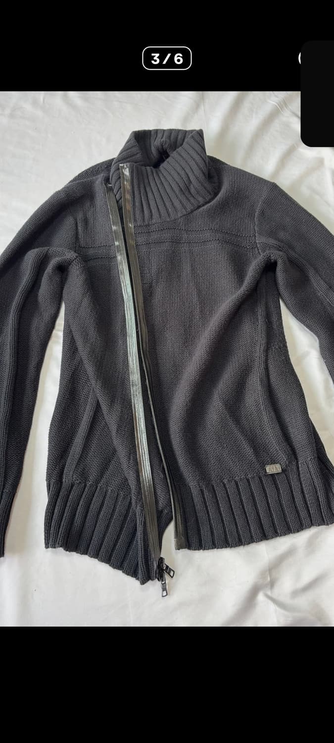 Diagonal tape zip up 상품이미지2