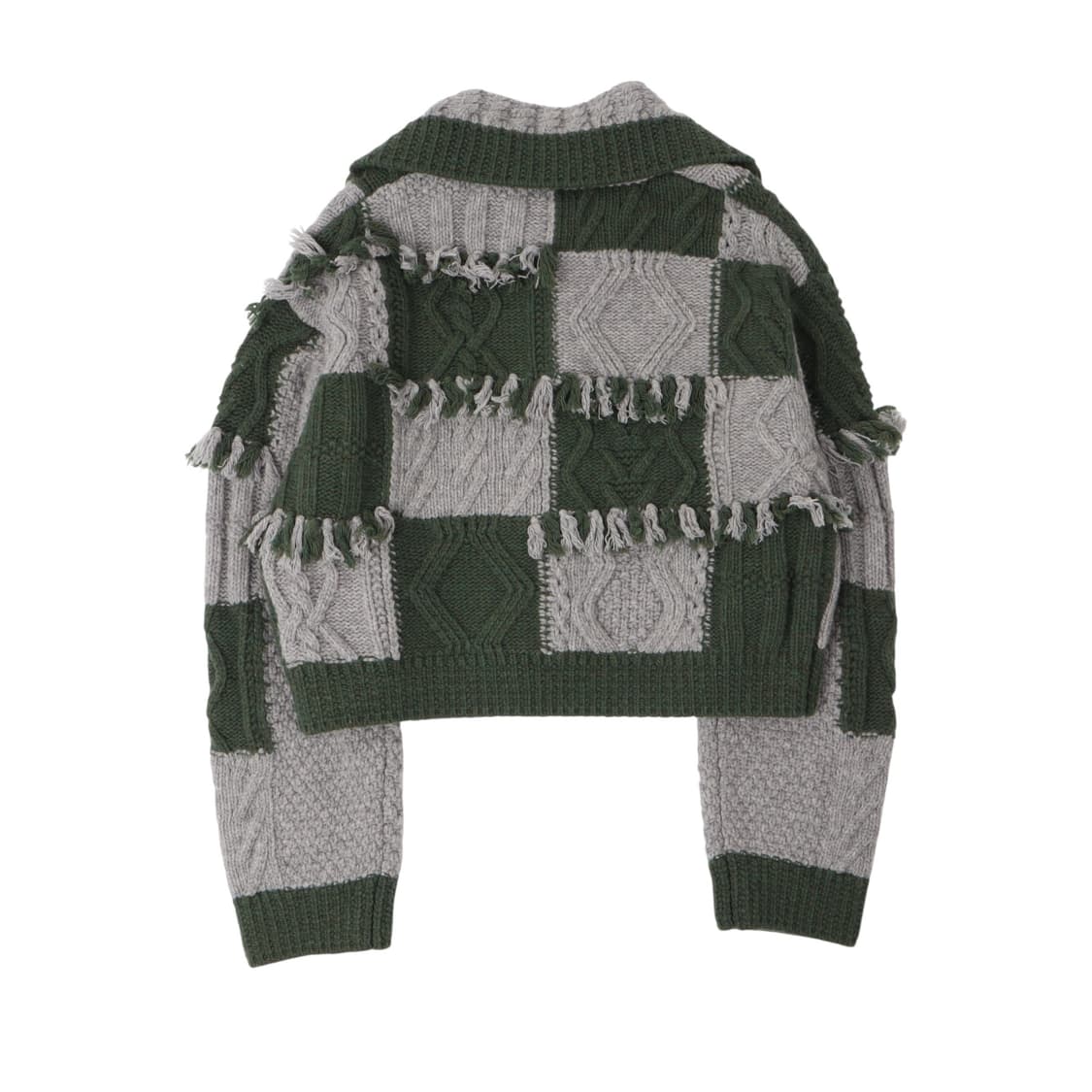 Lucky Marche 22fw 패치워크 니트 가디건 상품이미지5