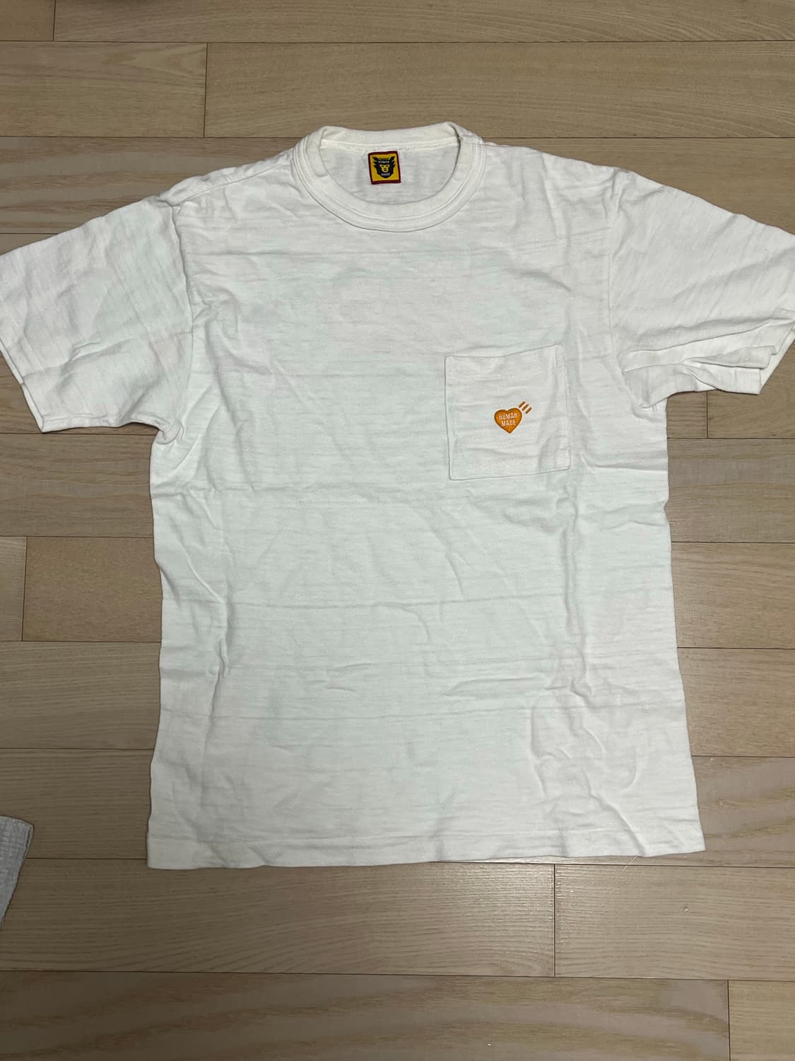 휴먼 메이드 포켓 티셔츠 화이트 S시부야 파르코 스토어 한정 상품이미지5
