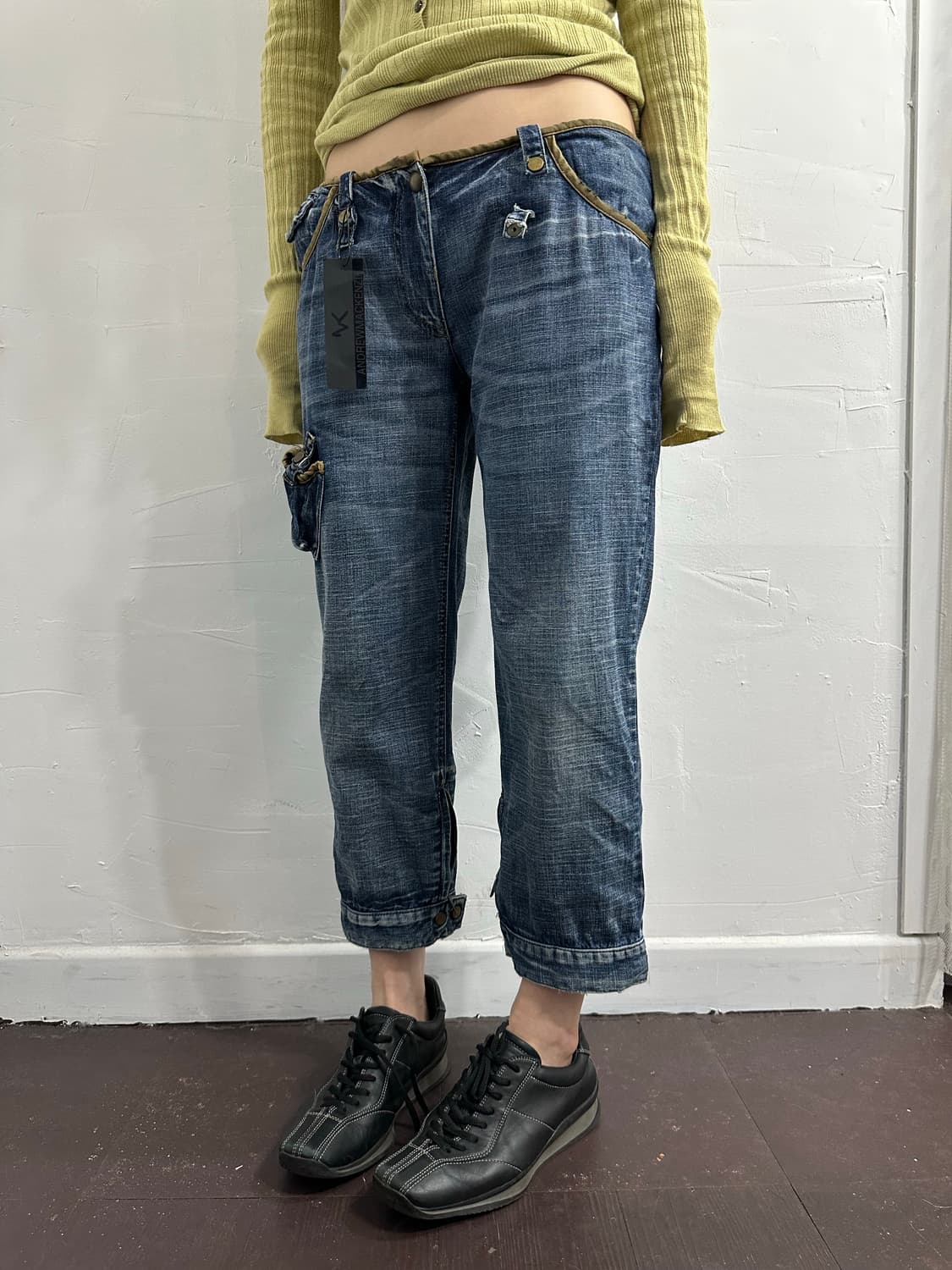 andrew mackenzie denim capri pants 상품이미지4