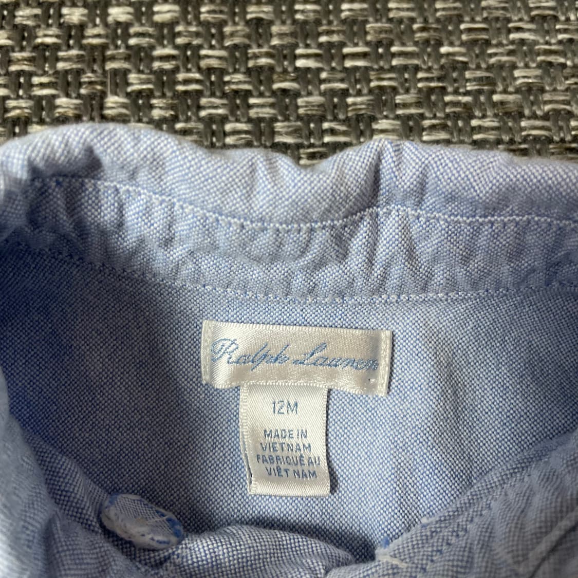 폴로랄프로렌 베이비 스카이블루 긴팔 셔츠 12M 상품이미지5