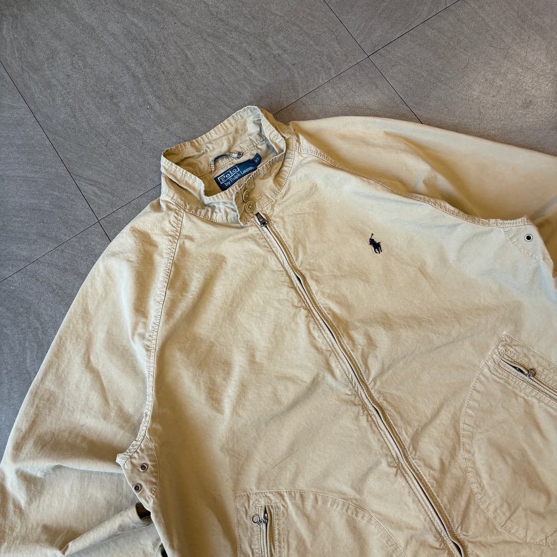 폴로 정품 베이지 트윌 코튼 자켓  상품이미지2