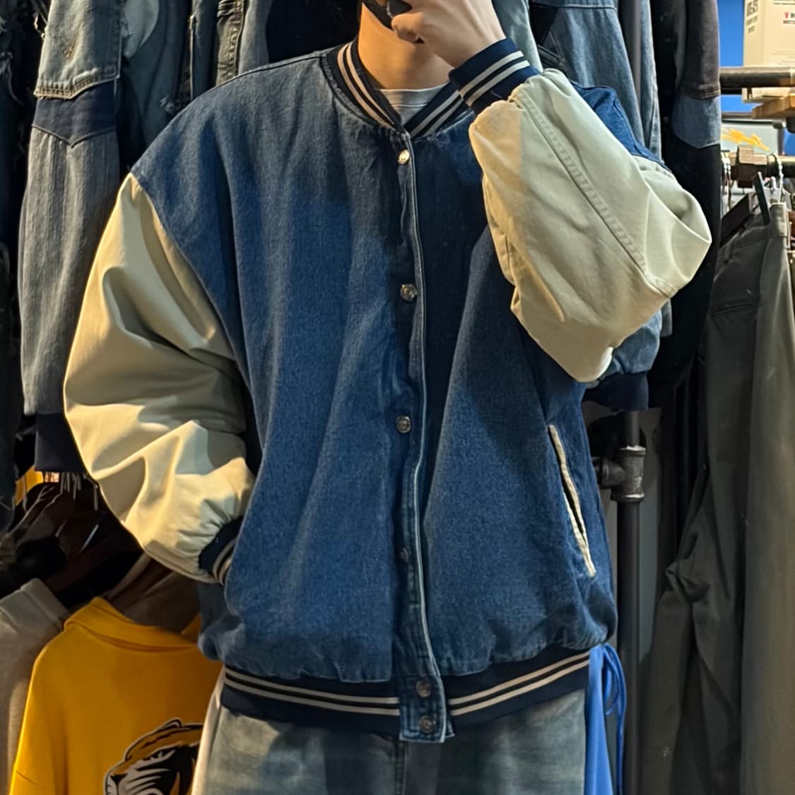 [NO.9] VTG 데님 바시티자켓 상품이미지3
