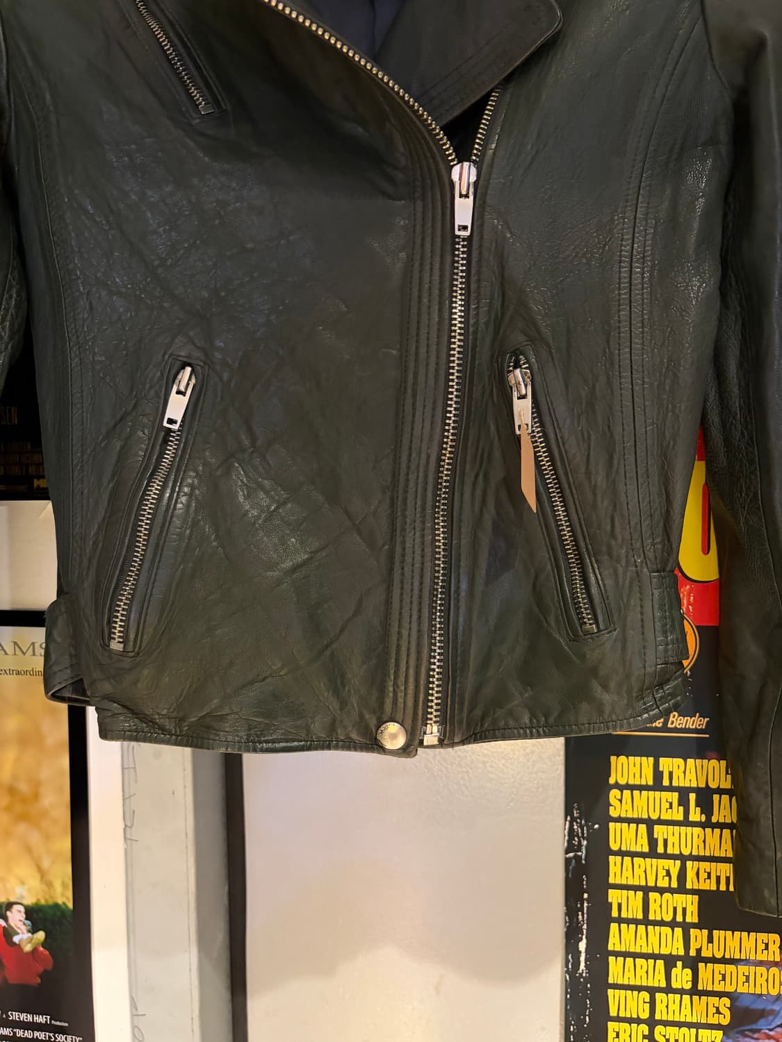 VOV 보브 카키 양가죽 레더자켓 상품이미지2