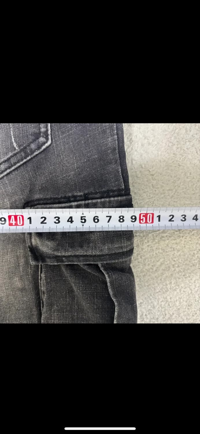 3Size JMC Jeans 워싱 바이커 카고 데님 팬츠 1208 상품이미지7