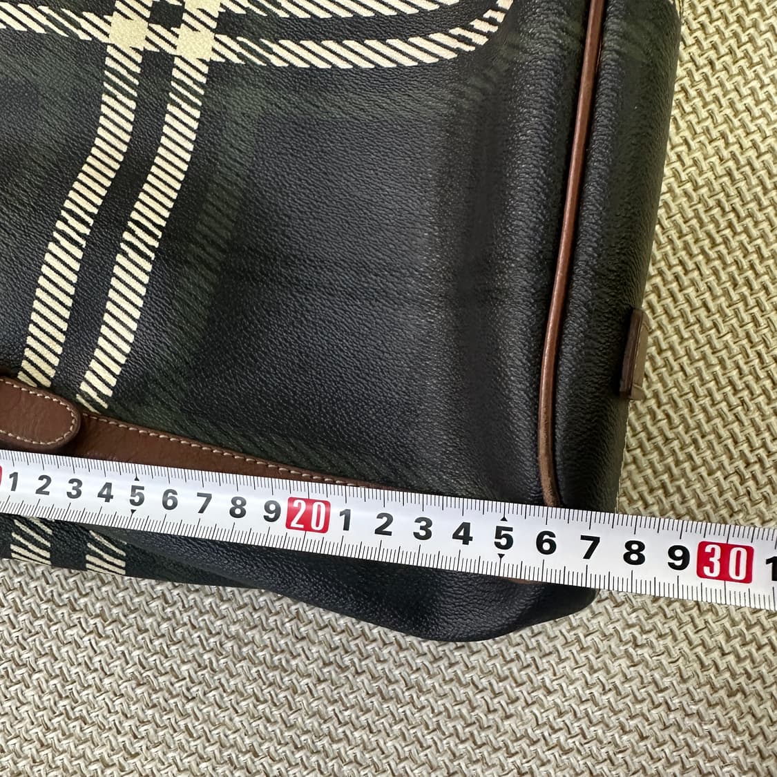 실측확인 빈폴체크 패턴 숄더백 0415D 상품이미지4