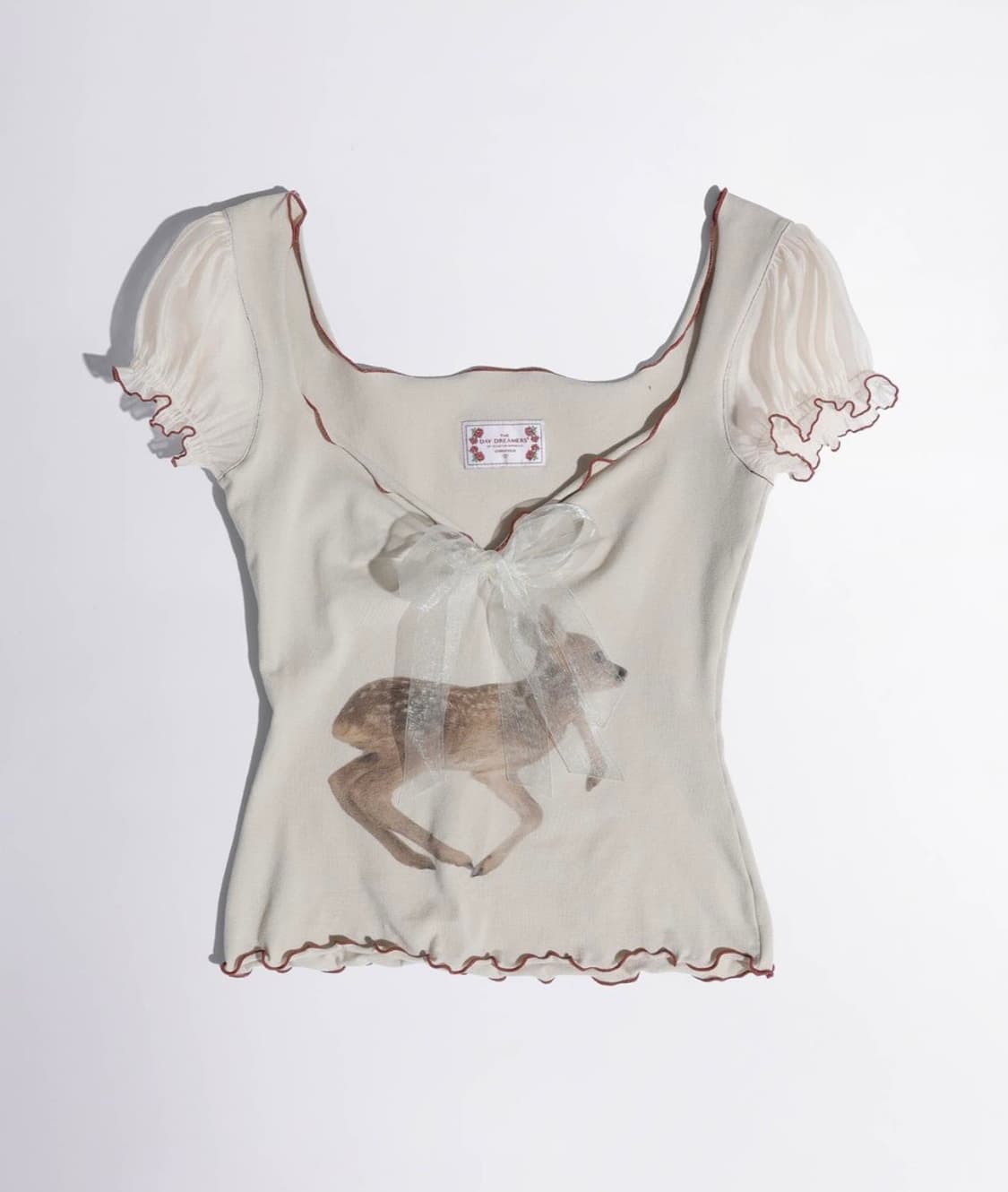 스컬프터 Puff Sleeve Top Cream 상품이미지2