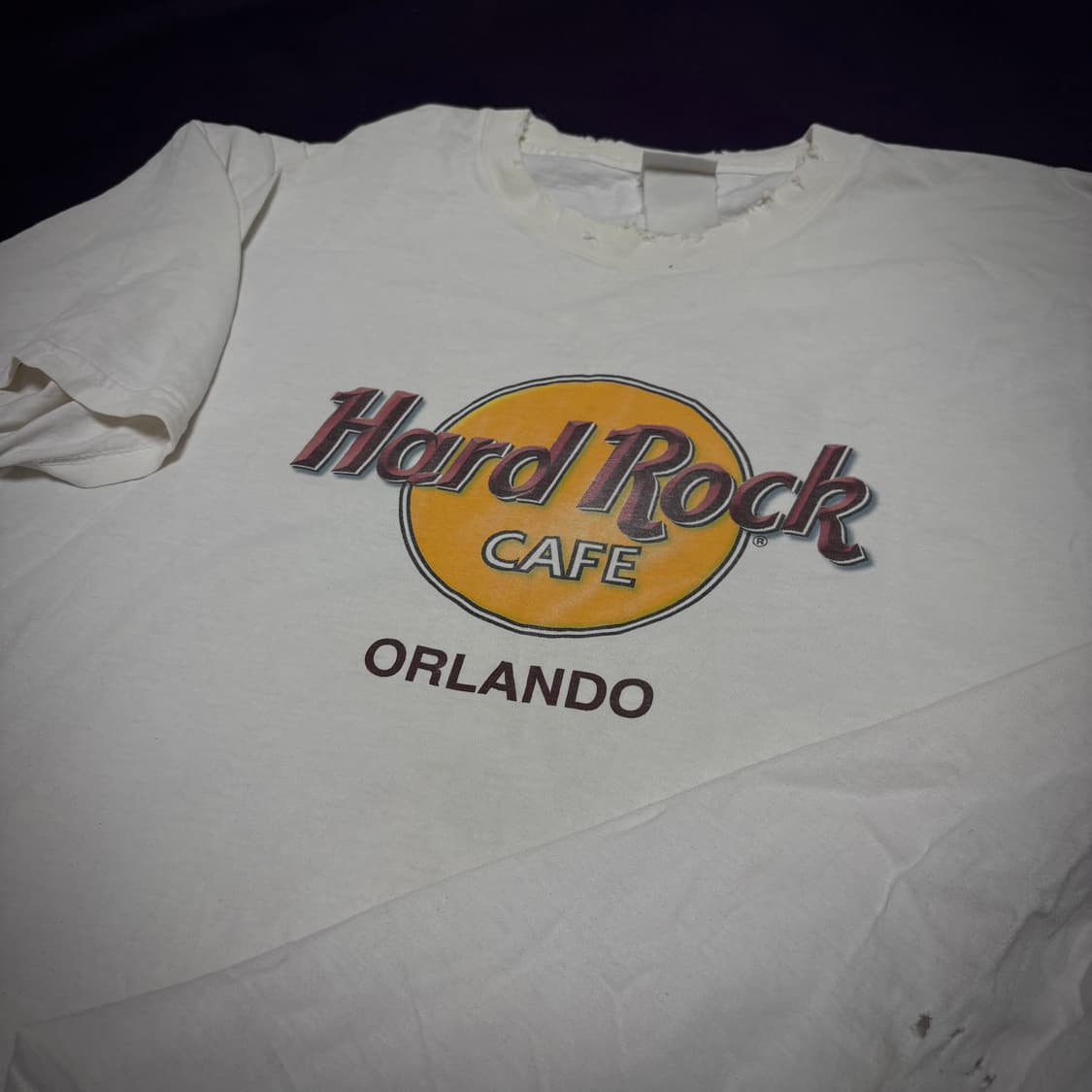 90s  Hard Rock Cafe Orlando Tee 하드락 상품이미지5