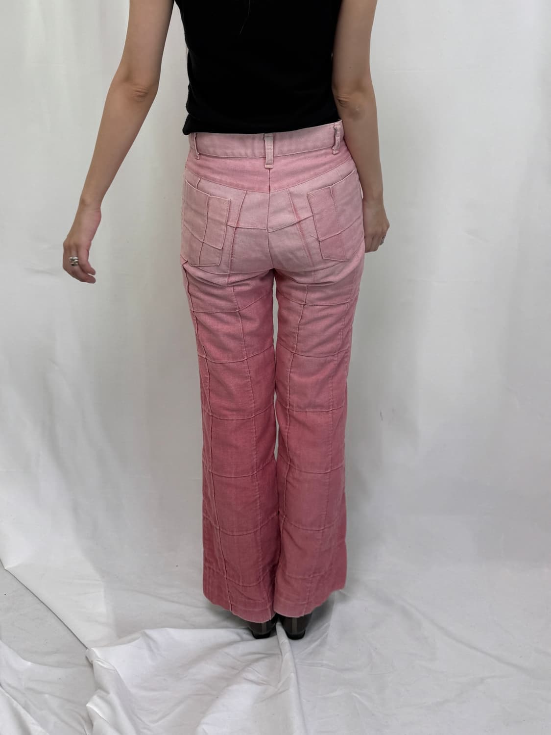 핑크 부츠컷 데님 상품이미지6