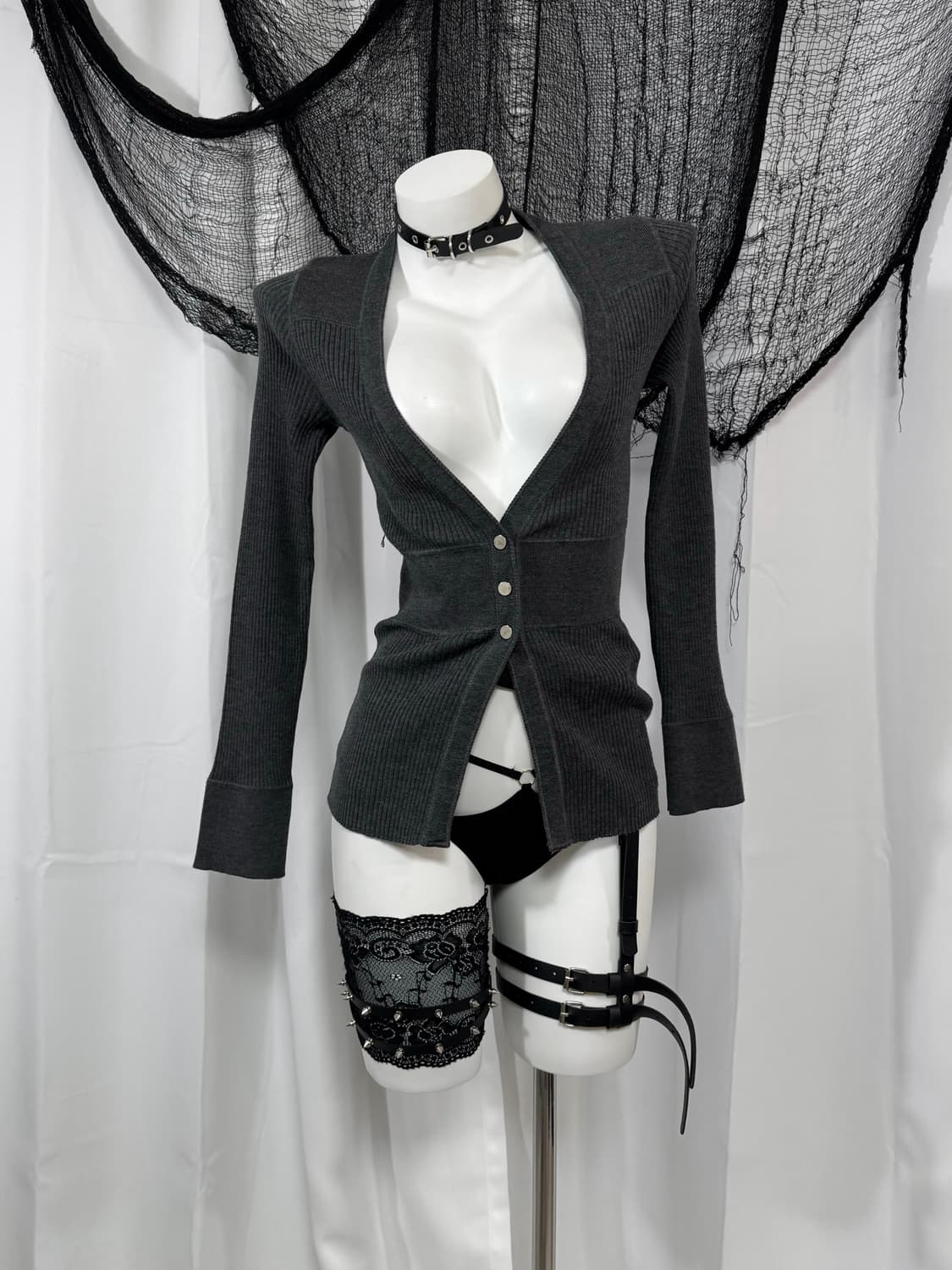 charcoal cardigan 상품이미지1