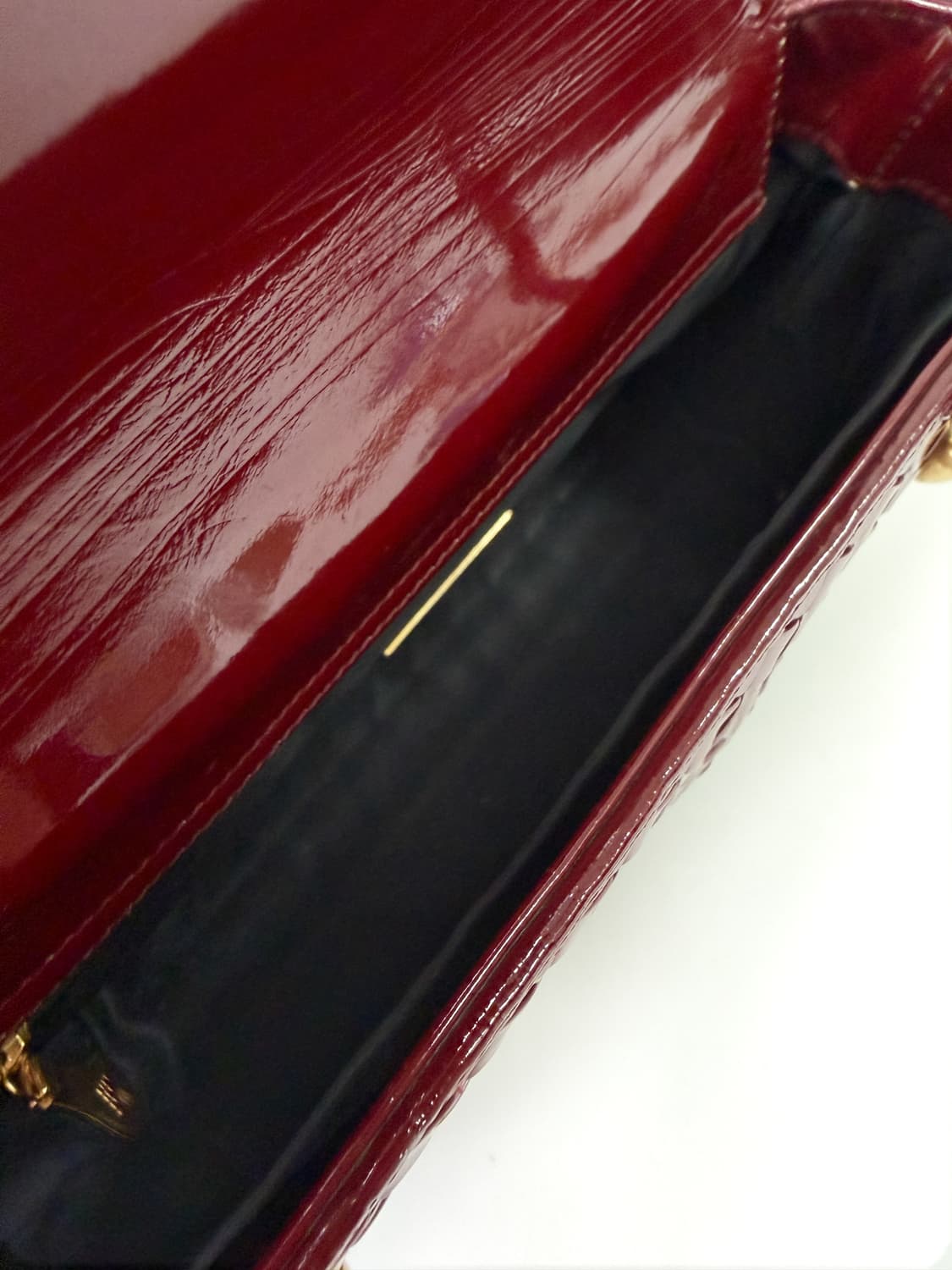 보테가베네타 빈티지 인트레치아토 페이턴트 탑 핸들 상품이미지9