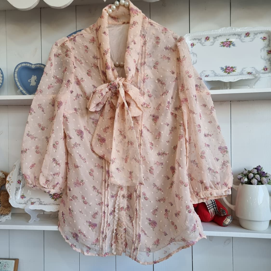 CECIL McBEE  리본 블라우스 상품이미지3