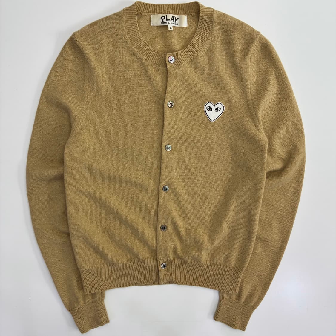 Comme des Garcons  꼼데가르송 베이지 울 니트 가디건 상품이미지1