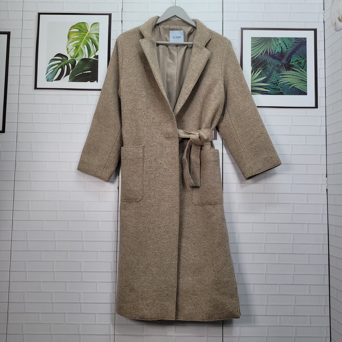 ST.JOHN 세인트존스 앙고라 모 롱코트 M 66사이즈 상품이미지1