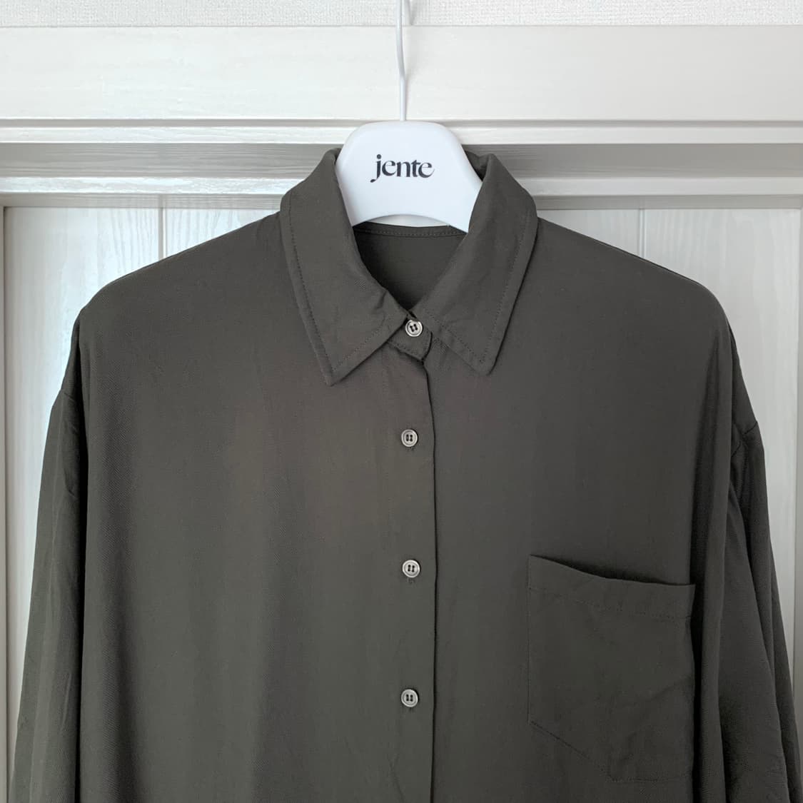 The frankie shop 프랭키샵 텐셀 avery 셔츠 드레스 상품이미지3