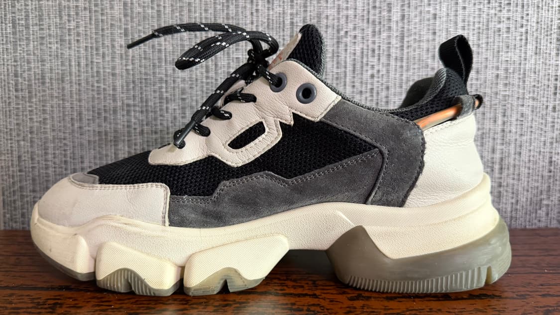 멀티컬러 배색 어글리 스니커즈 청키 플랫폼 운동화 36사이즈 상품이미지4