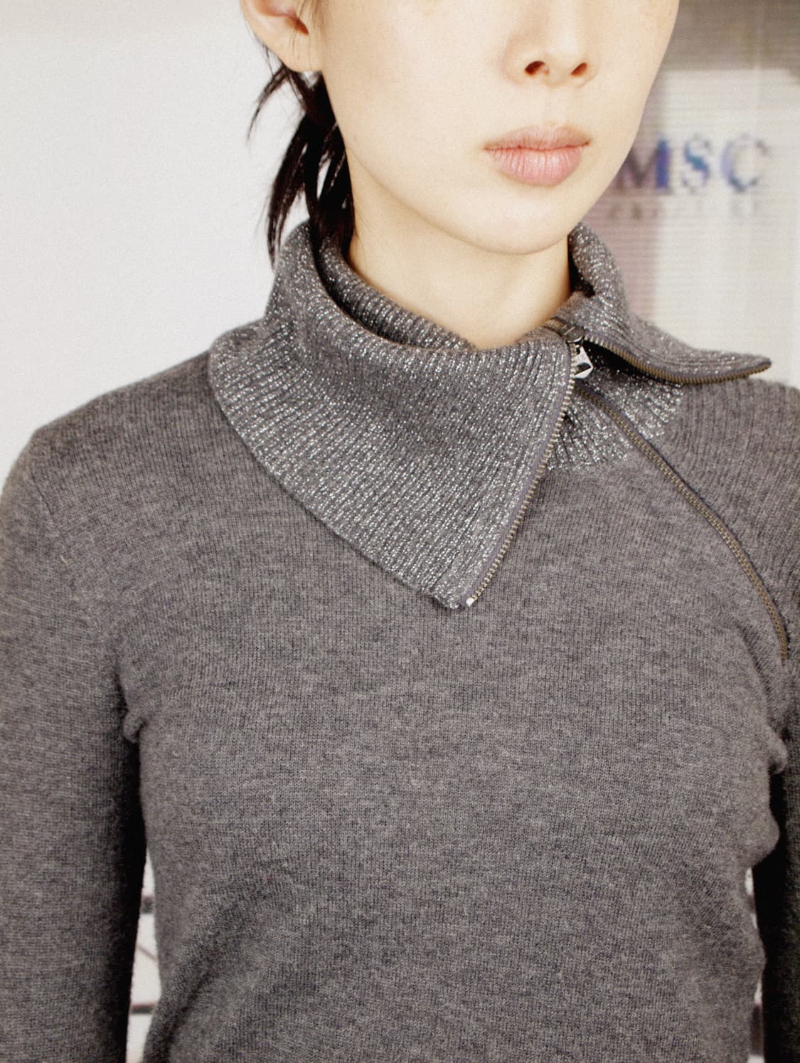 Turtleneck Zip-up Knit 상품이미지3