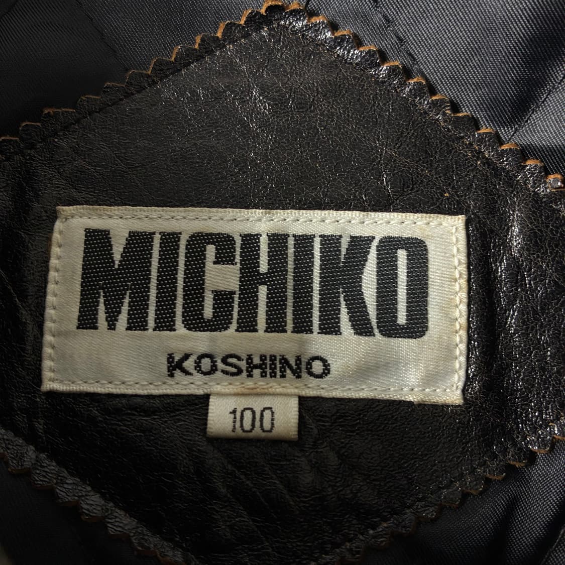 Michiko 미치코 코시노 90‘s 램스킨 레더 라이더 자켓 상품이미지9