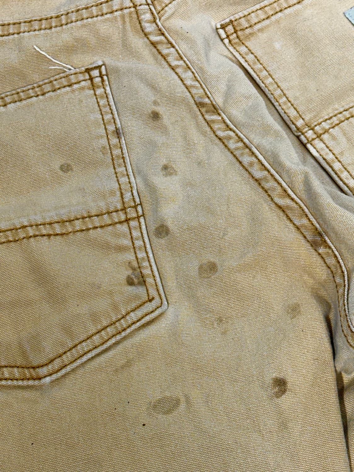 칼하트 베이지 된장 컨버스 와이드 워크 데님 팬츠 32 상품이미지6