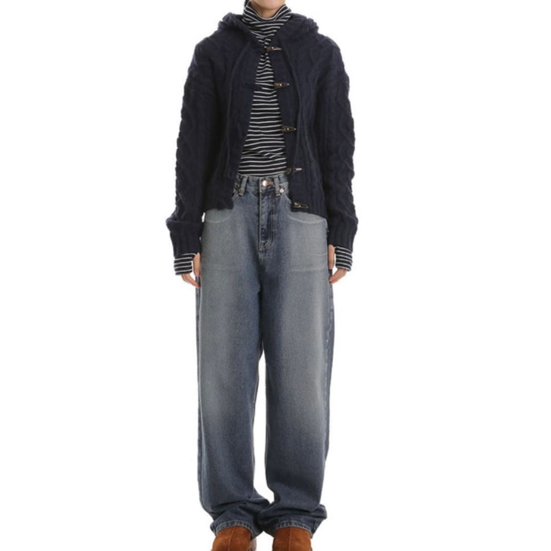 더플 니트 가디건  상품이미지3