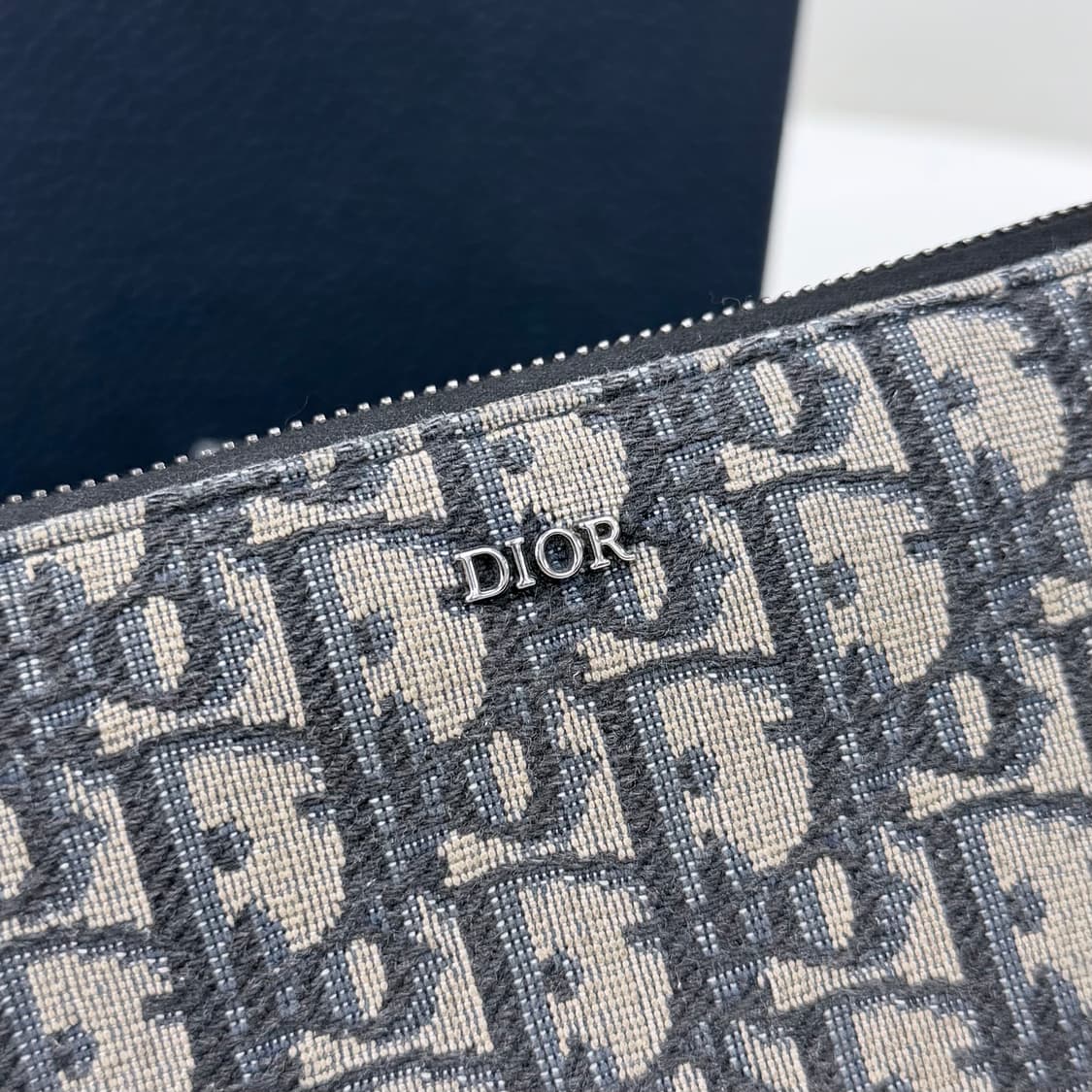 [A급/OS] 디올 오블리크 지퍼돌이 장지갑 베이지 상품이미지8