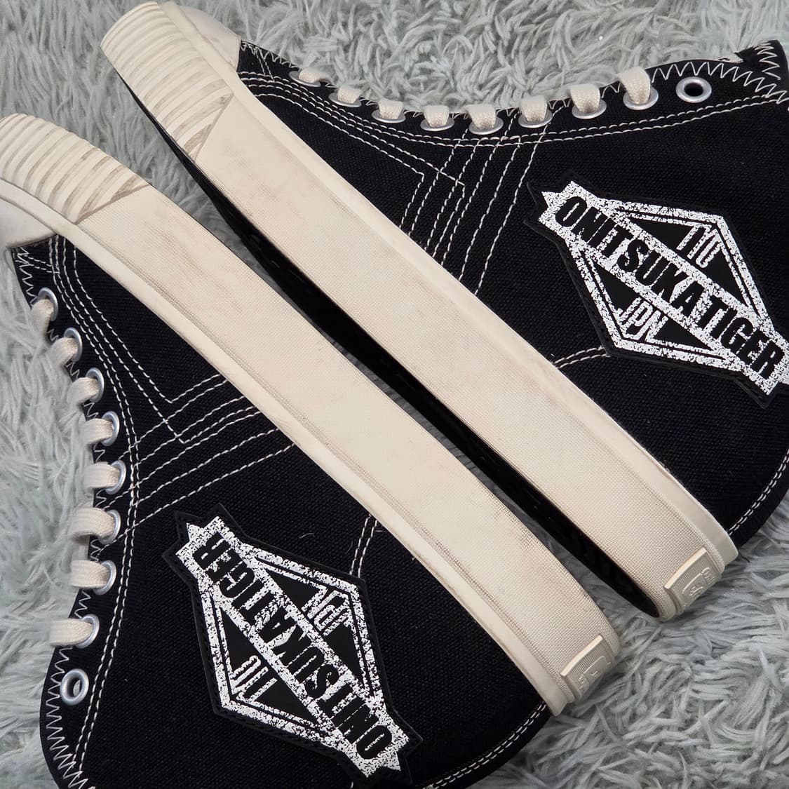 7a-1:오니츠카타이거 하이탑 캔버스 블랙(235)-거의새거 상품이미지8