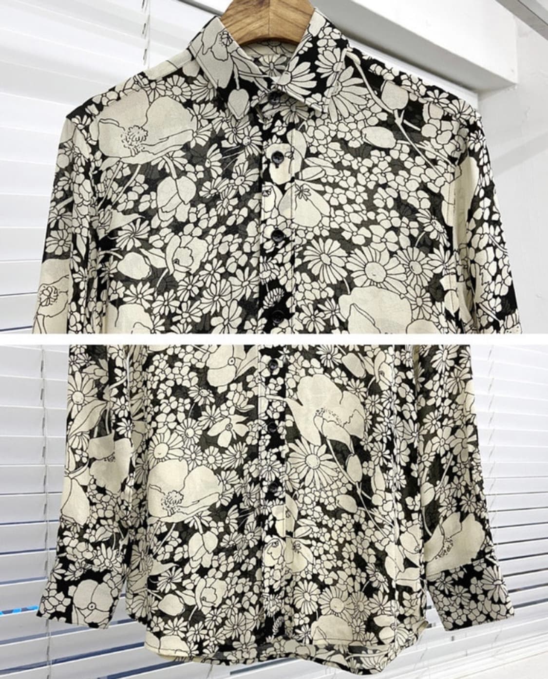 생로랑 16FW 시스루 플라워 비스코스 셔츠 상품이미지3