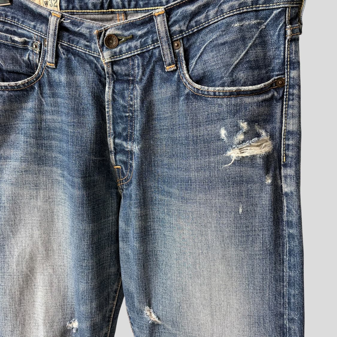(32)아베크롬비 로우라이즈 스트레이트 데님 청바지 상품이미지4